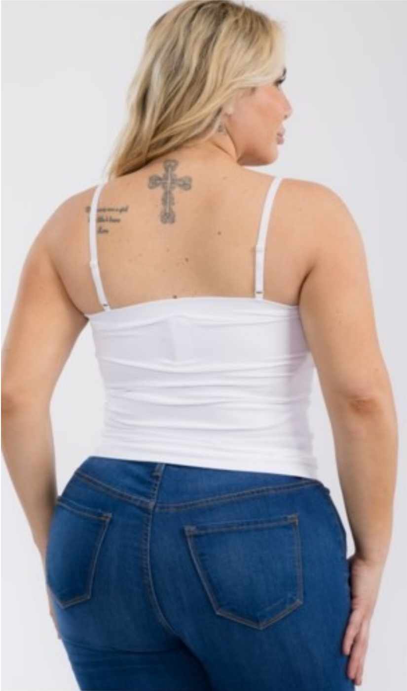 Seamless fitted cami tank top