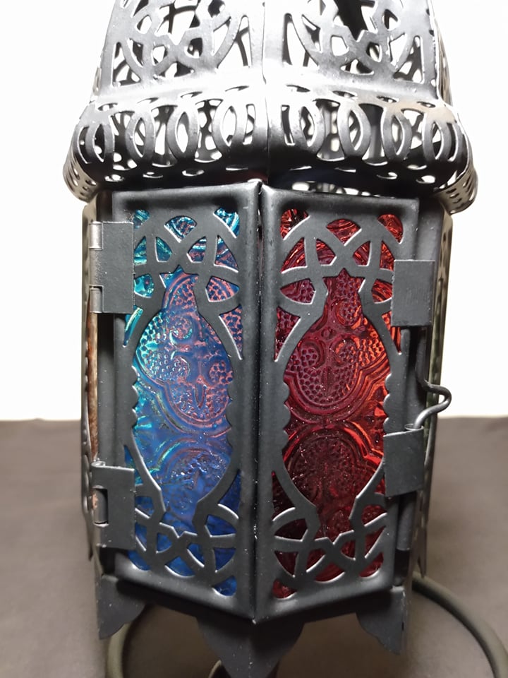 Rainbow Moroccan Lantern Stand