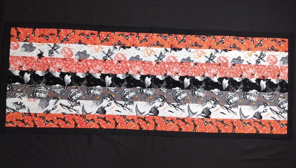 Spooky Night/Bats Thin Table Runner