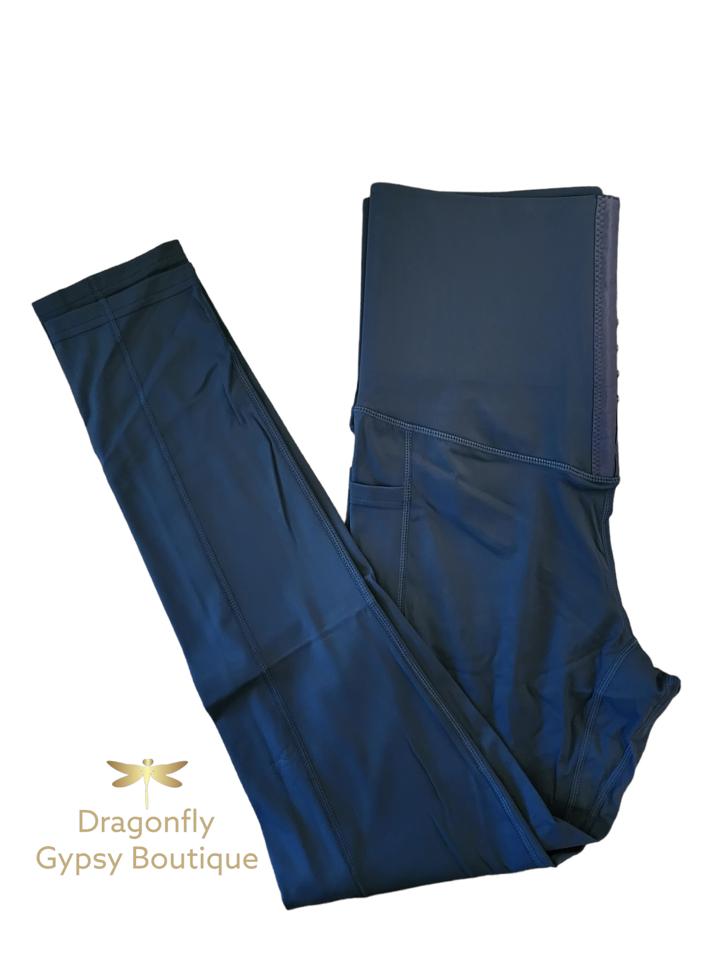 Body shaping compression pants with pockets