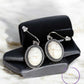 Snow drift stone earring