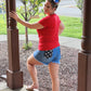 Stressed Patriotic Shorts