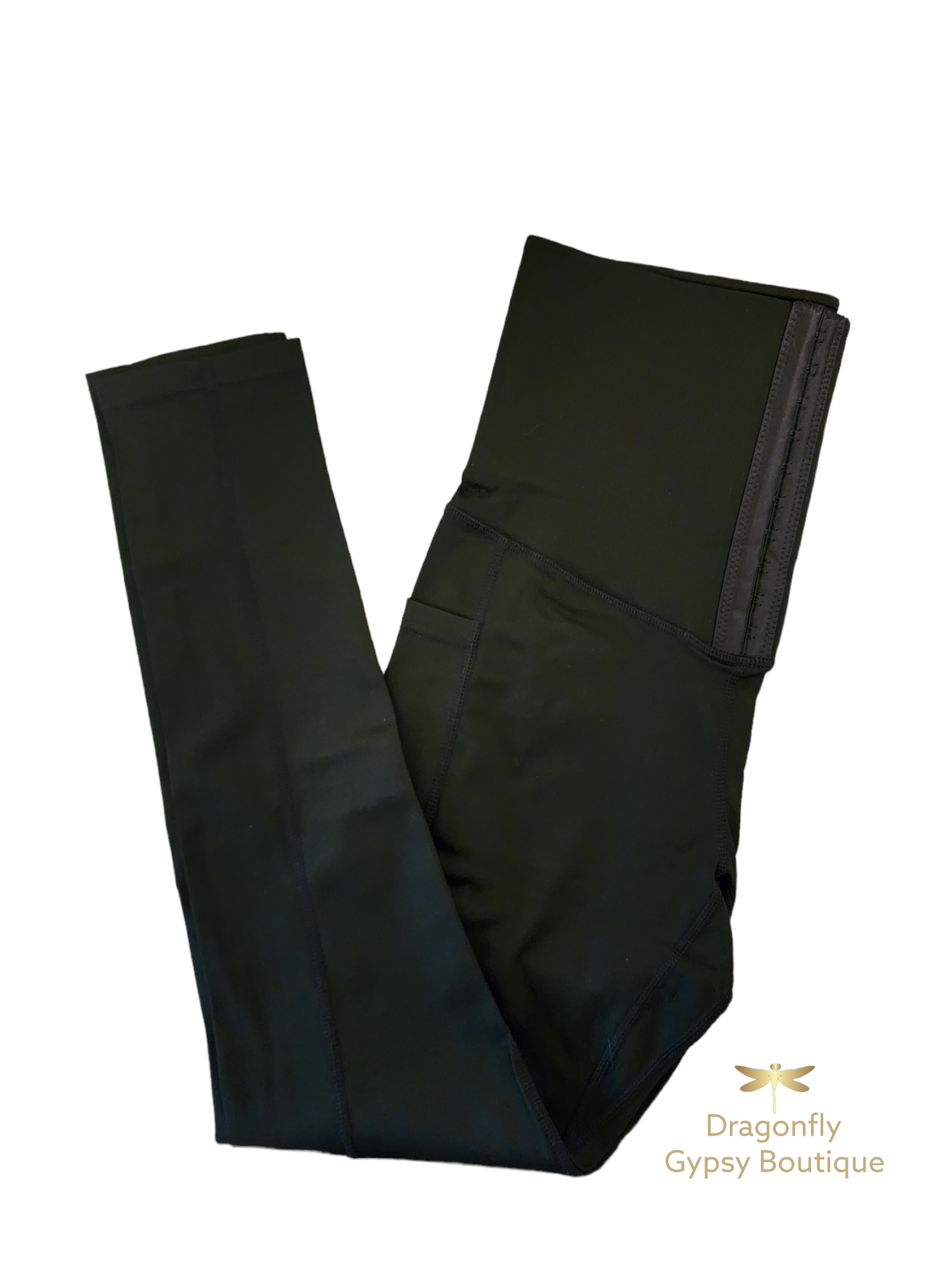 Body shaping compression pants with pockets